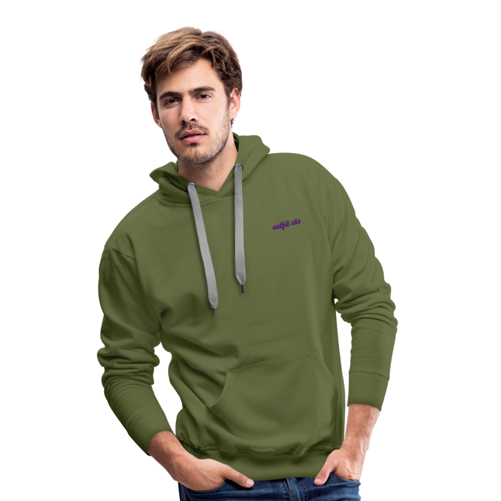 Felpa con cappuccio  uomo - olive green