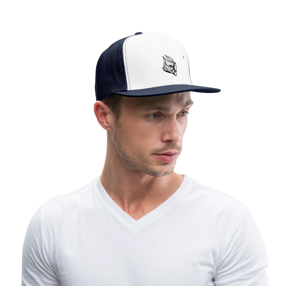 Money Cap – Outfit080 - bianco/navy