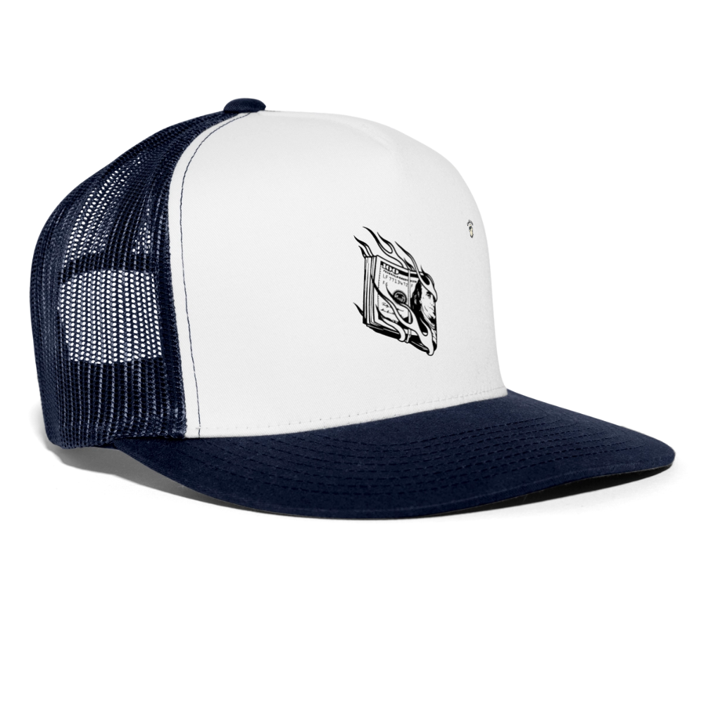 Money Cap – Outfit080 - bianco/navy