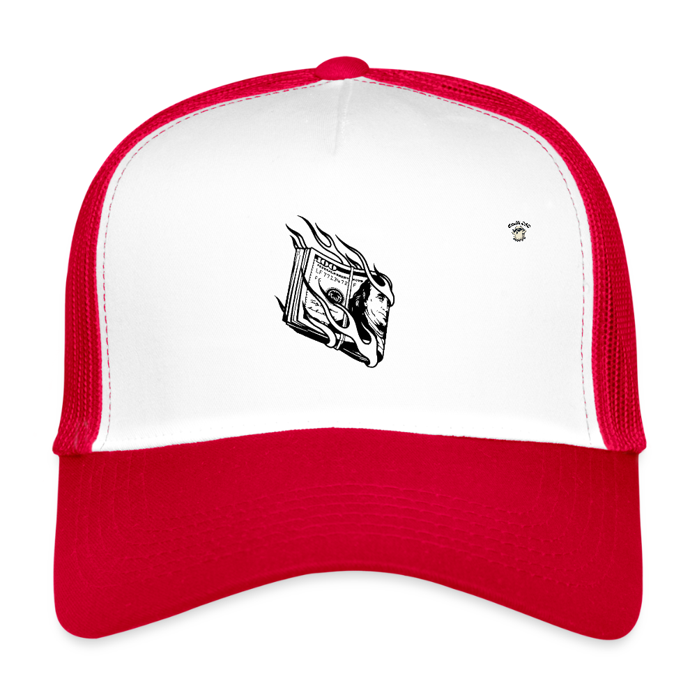 Money Cap – Outfit080 - bianco/rosso