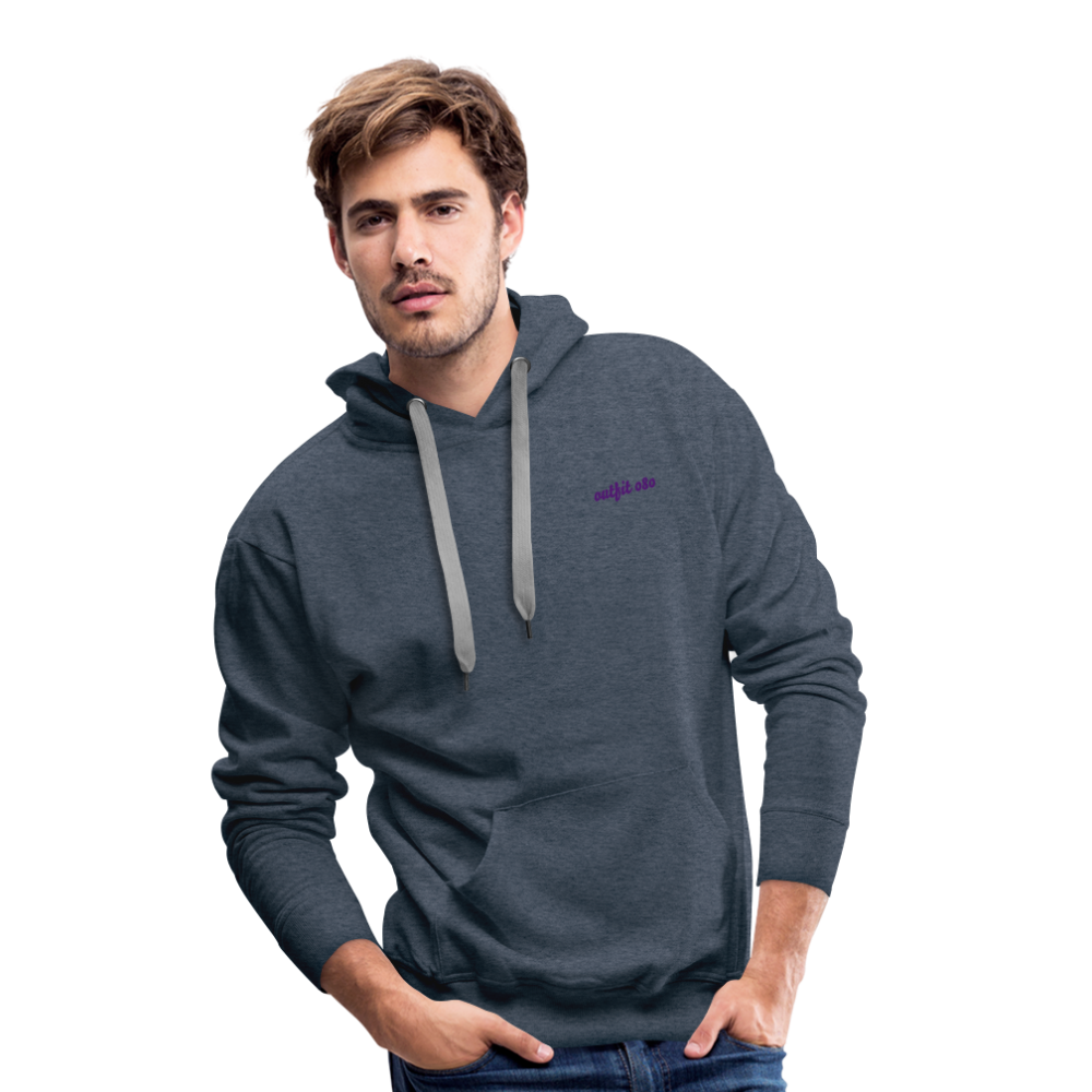 Felpa con cappuccio  uomo - heather denim