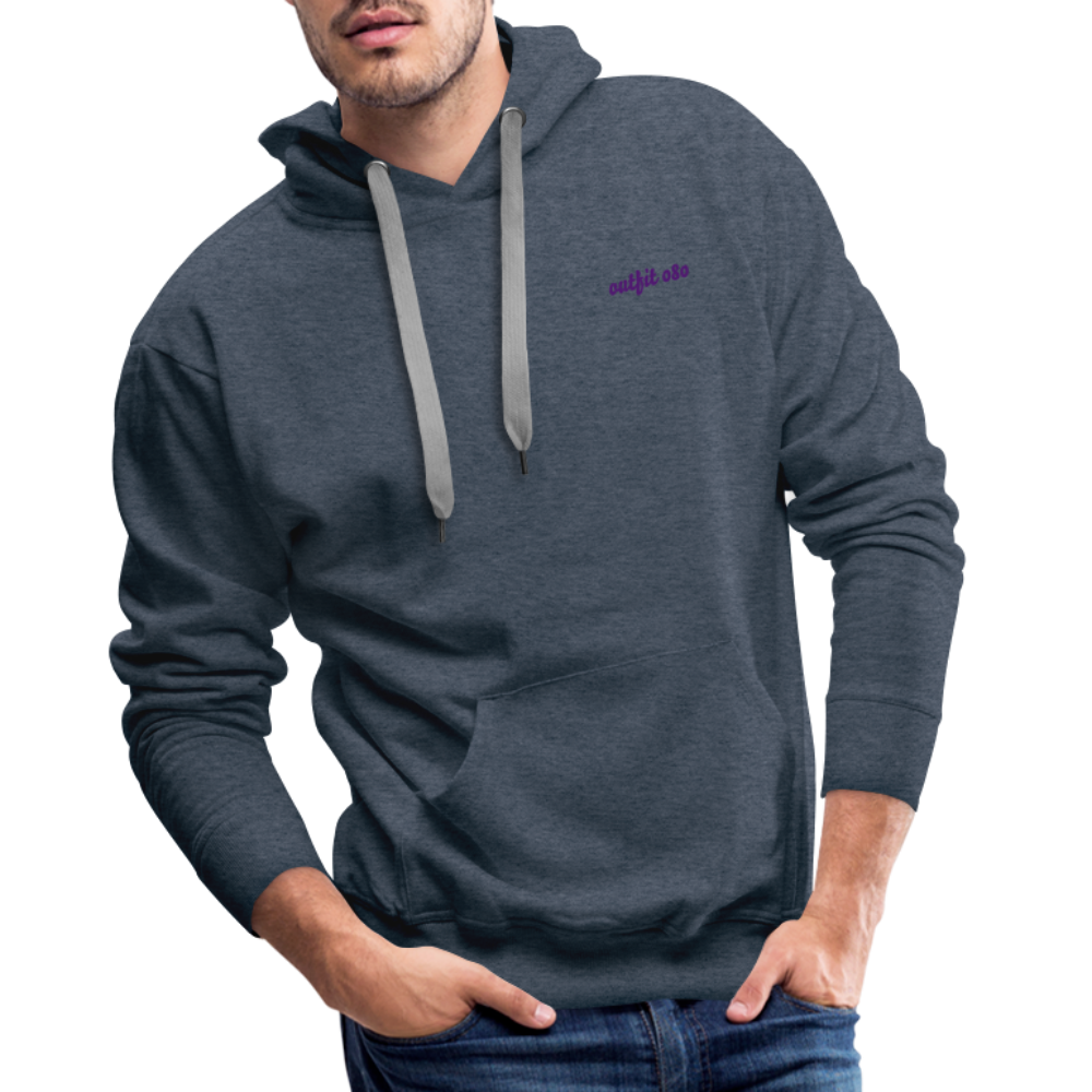 Felpa con cappuccio  uomo - heather denim