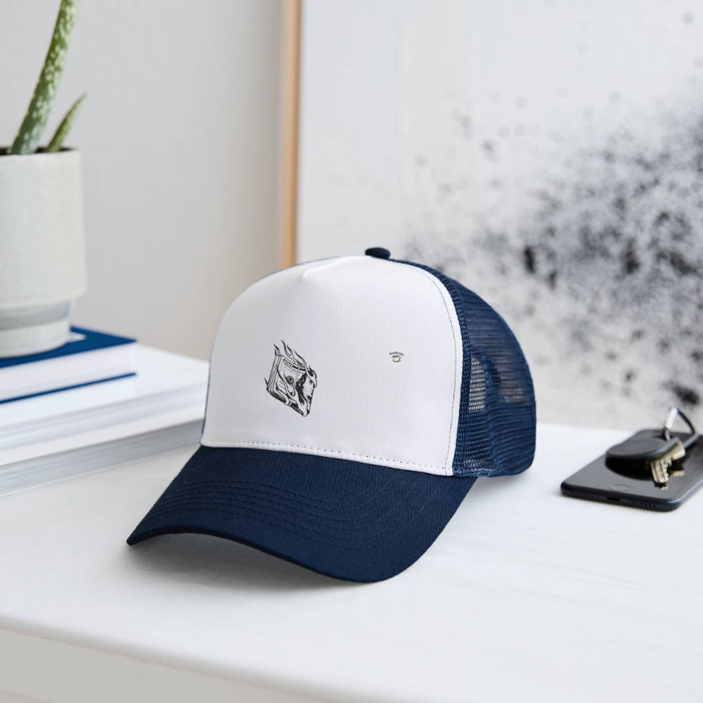 Money Cap – Outfit080 - bianco/navy